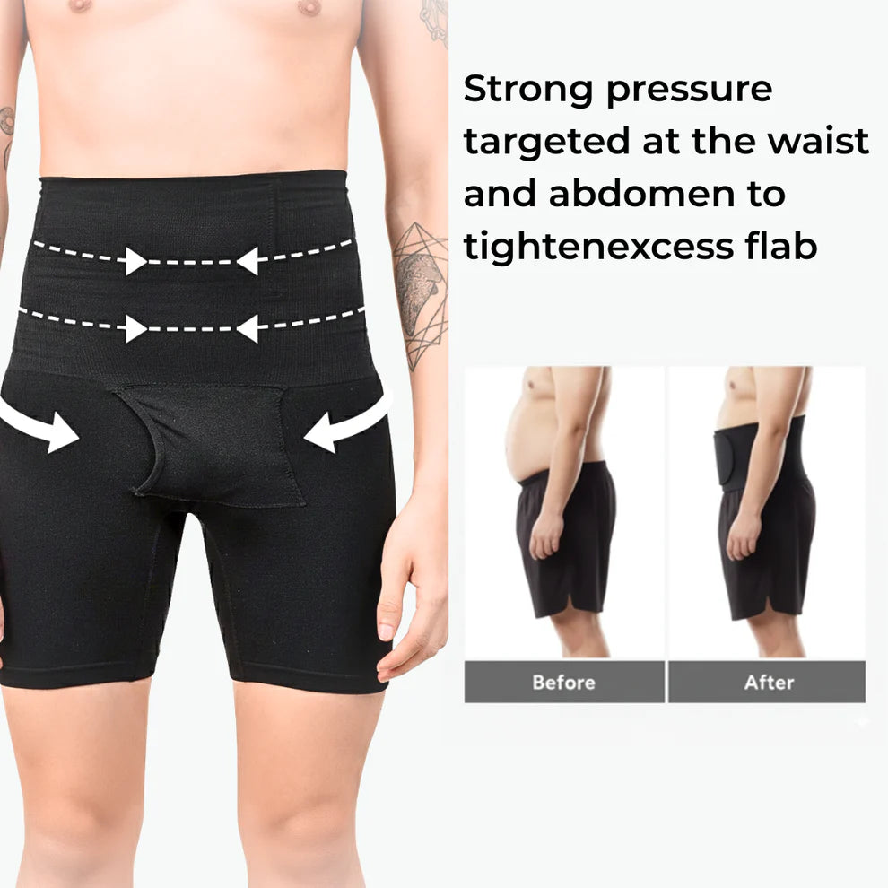 Pack of 2 Offer 😍Men's High-Compression Body Shaper Shorts(BUY 1 GET 1 FREE)