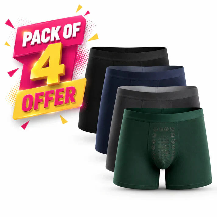 Pack of 4 Offer Today 😍 Men's Ice Silk Special Boxer Underwears