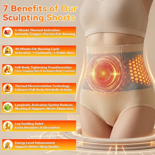 4-In-1 Micro-Particle Sculpting & Fat-Burn Shorts (Buy 1 Get 1 FREE)